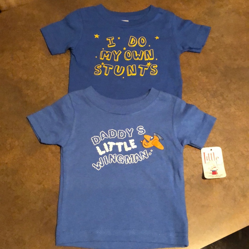 NWT Set of 2 Little Teez Toddler Tees